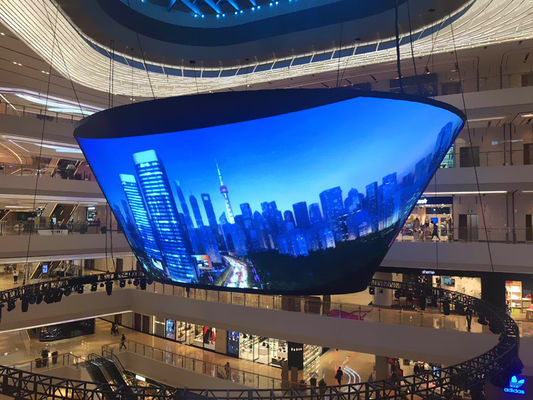 Trung Quốc Màn hình LED trong suốt đa chức năng Trọng lượng siêu nhẹ cho trung tâm mua sắm nhà cung cấp