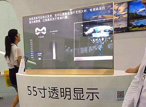 Trung Quốc Màn hình OLED trong suốt 55 inch, màn hình OLED có thể gập lại đa chức năng nhà cung cấp